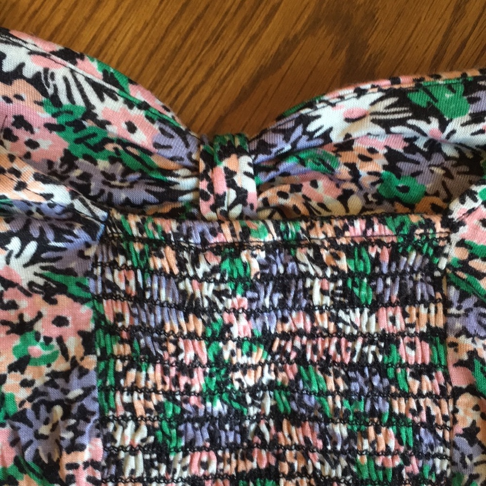 Urban outfitters floral crop top with pads - Picture 4 of 5